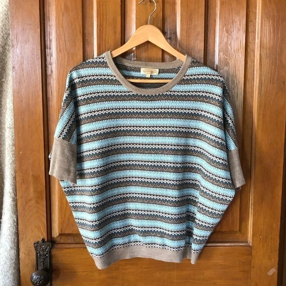 Striped  Slouchy Sweater - Picture 1 of 12